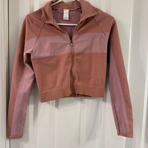 Fabletics Mauve Bomber Jacket